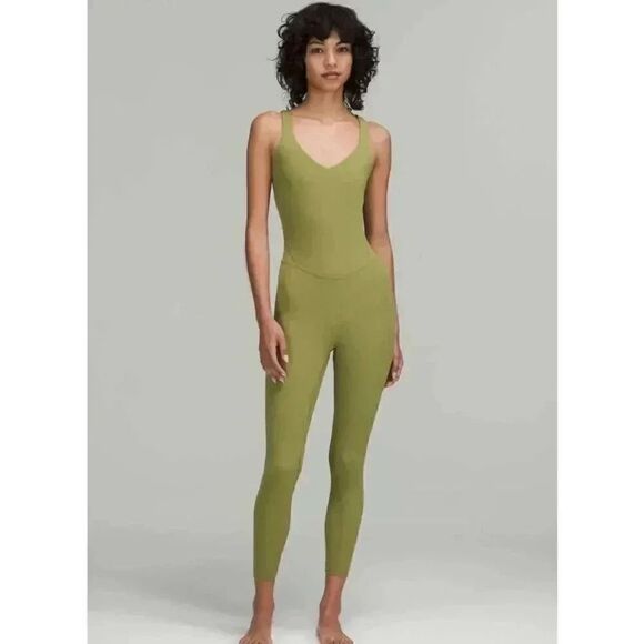 Lululemon Align Bodysuit Bronze Green Women’s Sz 6 - Picture 1 of 8
